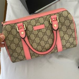 Authentic Gucci GG Coated Canvas Joy Boston Bag